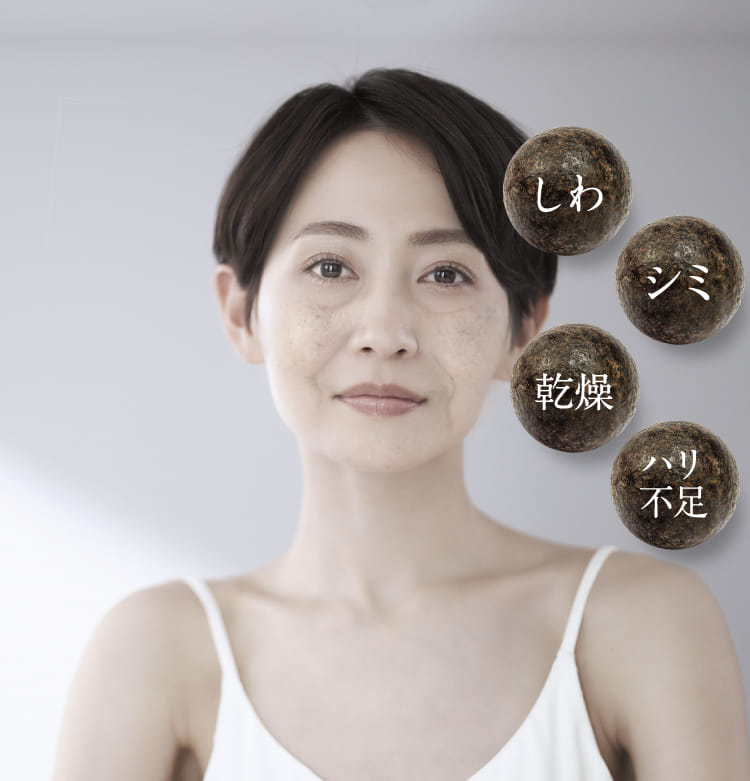 しわ シミ 乾燥 ハリ不足